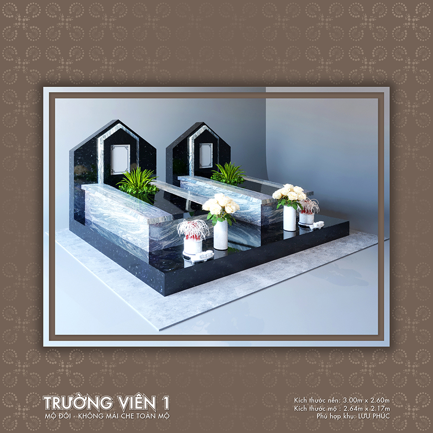 Mộ đôi không có mái che 